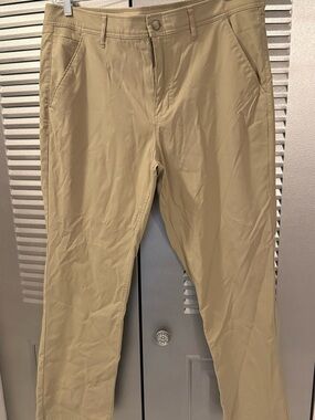 Weatherproof Men's Khaki/Tan Straight-Leg Chinos